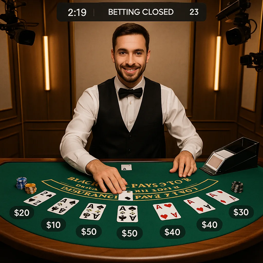 Cazeus Casino - Live Blackjack avec Croupier en Direct
